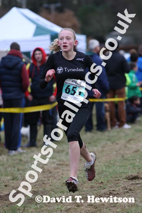 Under-13 girls green 655 NEHL, Wallington Hall. Photo: David T. Hewitson/Sports for All Pics